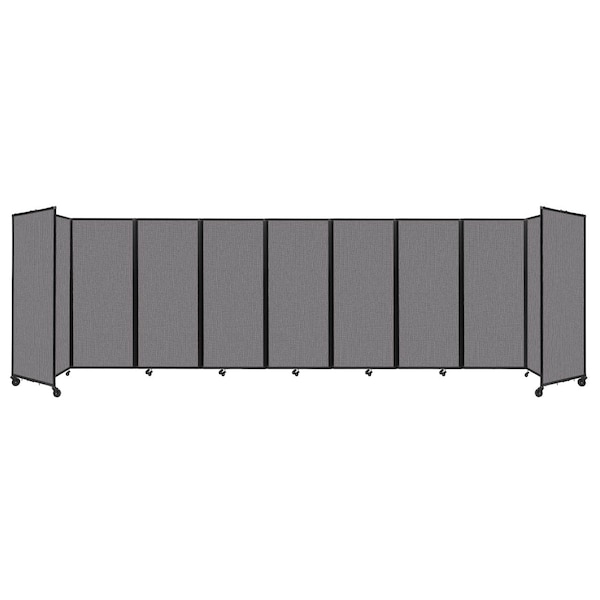 Room Divider 360 Folding Portable Partition 25' x 6'10" Slate Fabric